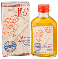 Масло льняное, 100мл, Радоград - Магазин полезного питания jiva124.ru