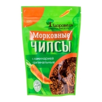 Морковные чипсы с ламинарией оригинальные, "Здороведа" 100 г - Магазин полезного питания jiva124.ru